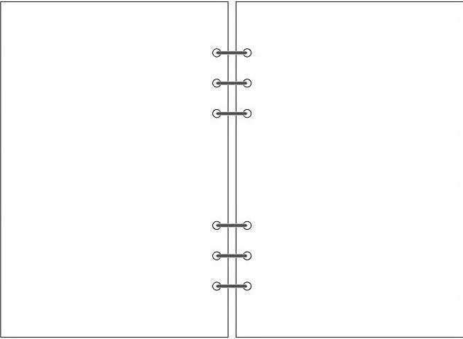 A5 6-hole loose-leaf refill with 40 sheets of Daolin paper in lined, blank, dot grid or square page styles.