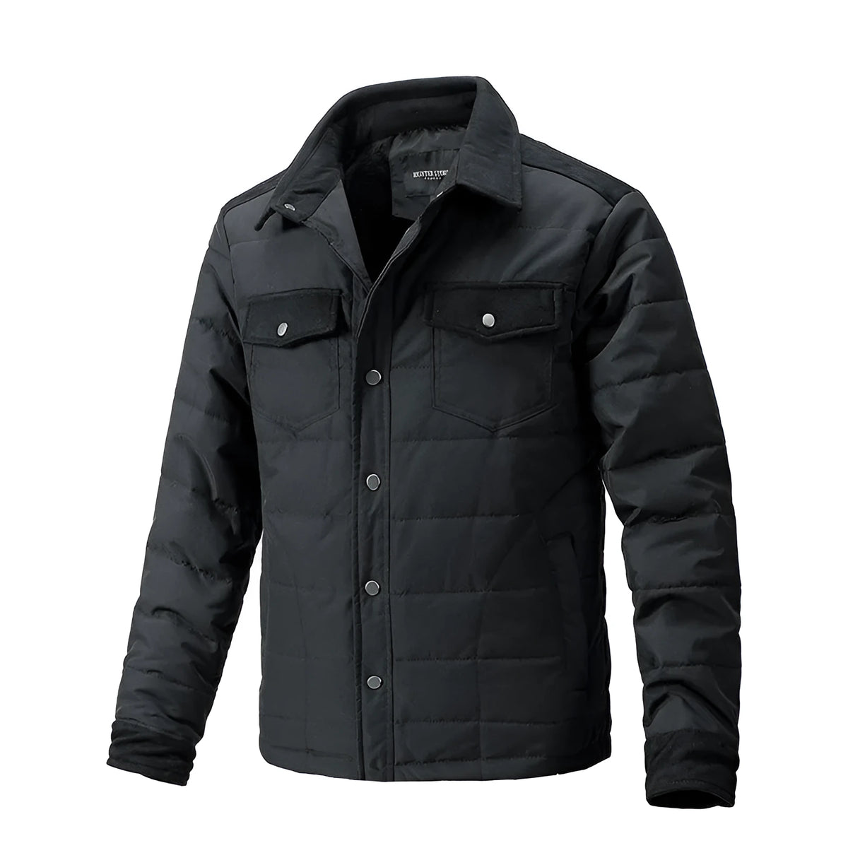 Men's plaid lapel coat with zip pockets, polyester lining, regular fit, available in black, dark blue, army green and apricot