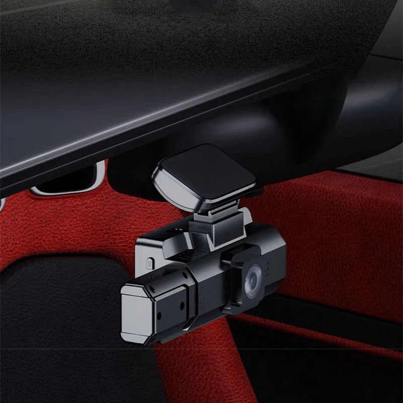 Front car driving recorder with 3.0-inch screen and infrared night vision for parking surveillance