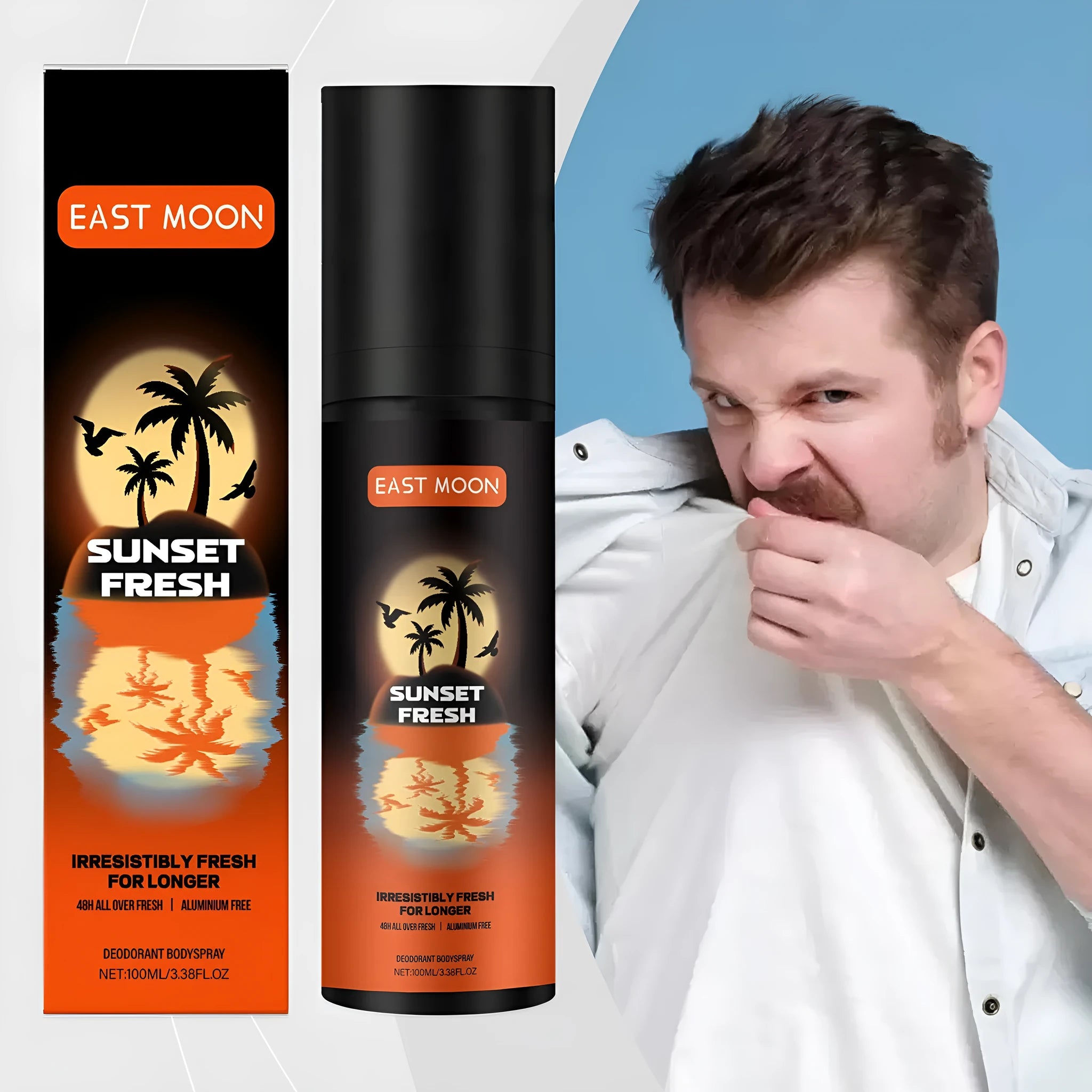 100ml men's fruit fragrance body care spray bottle with natural oils