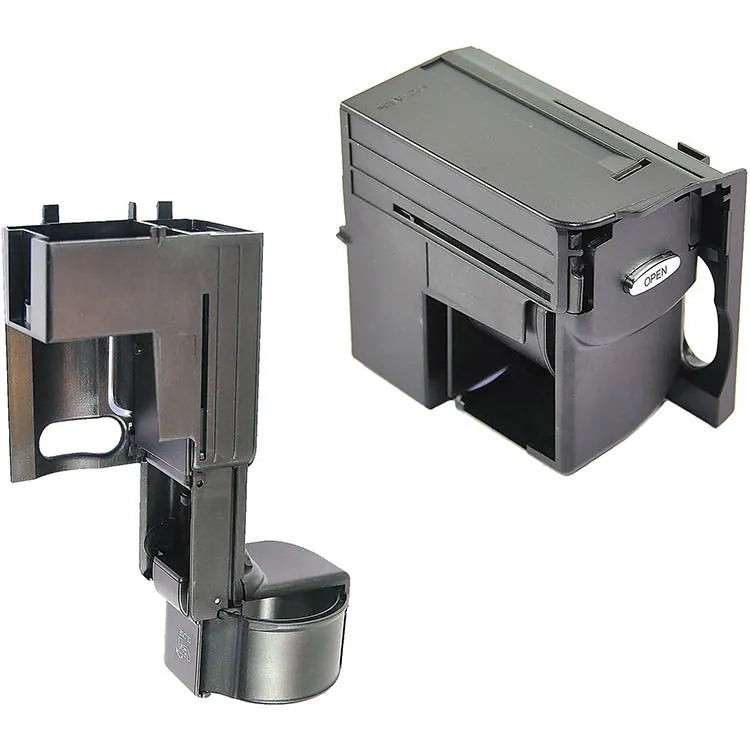 Black plastic water cup holder bracket for Mercedes-Benz vehicles part number 2116800014
