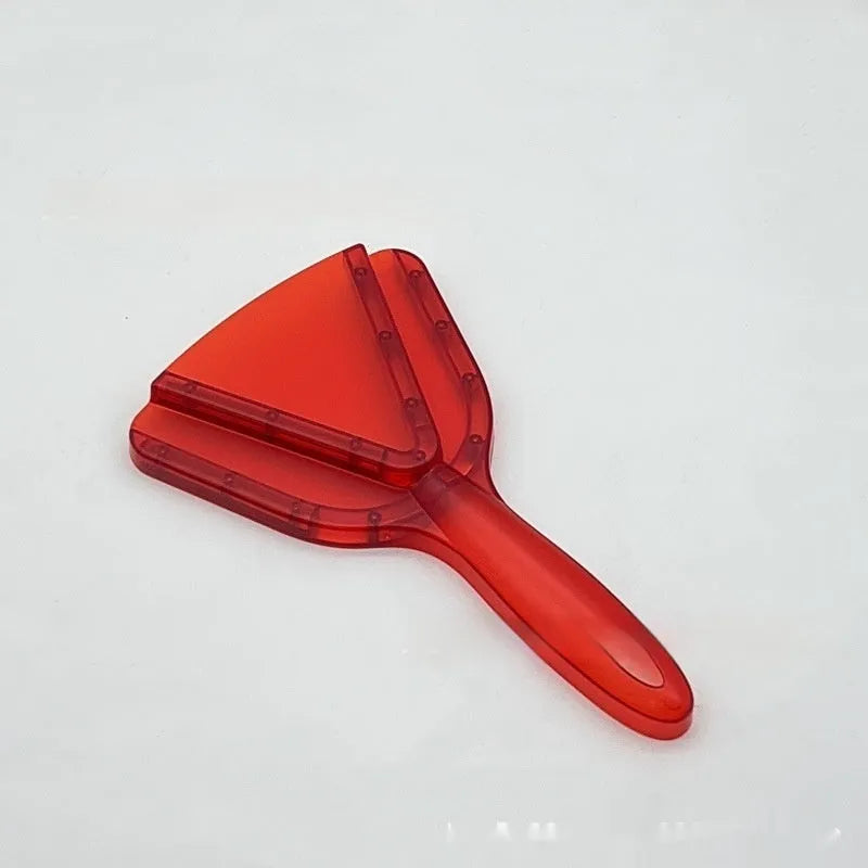 Adjustable telescopic can opener extended to 22.5cm with integrated non-slip bottle opener in red ABS plastic