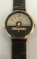 Men's gold or silver wristwatch with 40mm dial, alloy case, and water resistance
