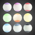 TPR rubber dog training ball with sound core in multicolour options including luminous variants