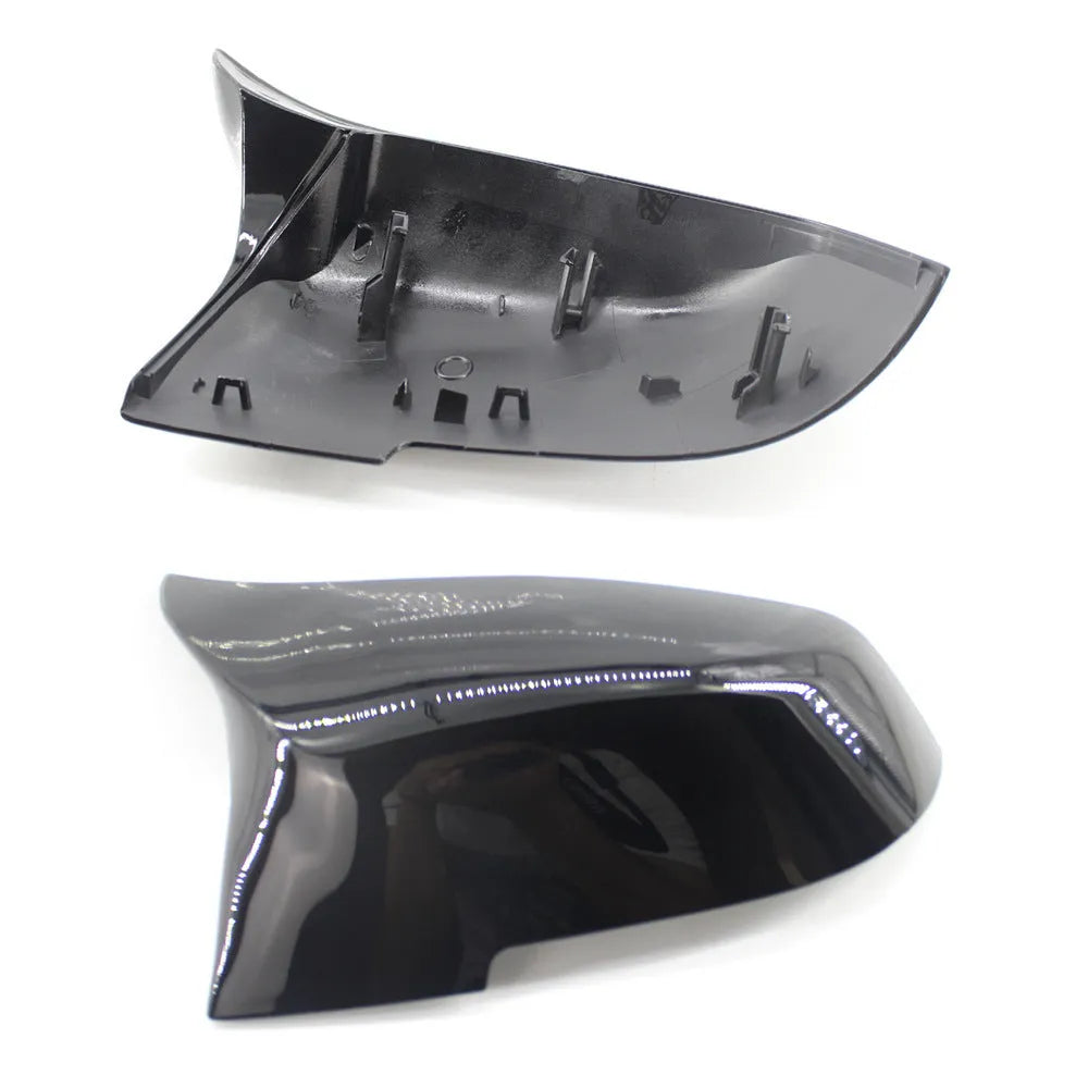 BMW F-Series modified horn rear-view mirror shell in paint bright black with buckle replacement design