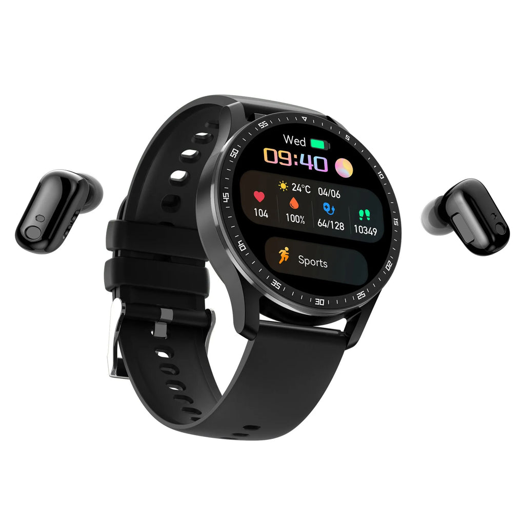 X7 black smart watch with large touchscreen and TPU strap on a wrist