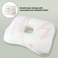 Beauty salon single hole ear pillow showing 39x28x6cm dimensions with central aperture for ear pressure relief