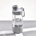 Plastic straw heat-resistant portable cup in grey, green, or pink with cartoon patterns, 1000ml capacity, cylindrical shape