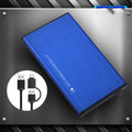 2.5 inch SATA hard disk box with USB3.0 interface, aluminium alloy body, up to 5000G support