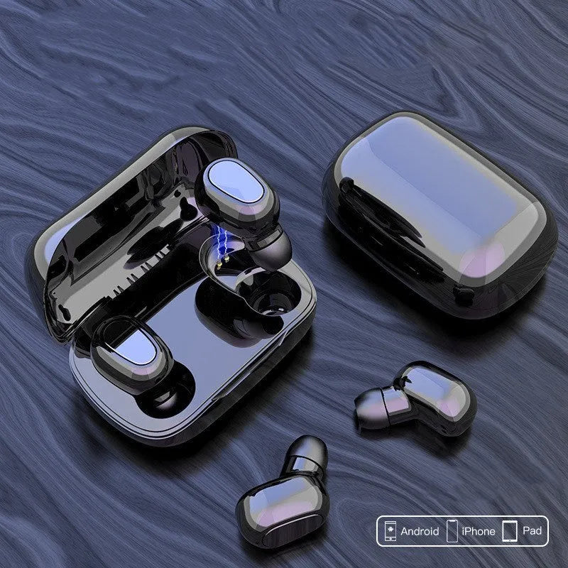 True wireless Bluetooth earbuds in black, pink, or white colour options.