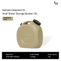 Green portable water storage tank in 13 litre or 18 litre size for camping and home use.