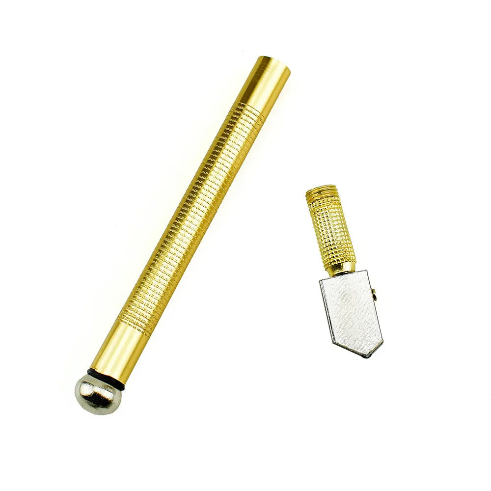 Imported glass cutter tool with metal head and handle, carbide wheel blade for cutting glass 2-19mm thick