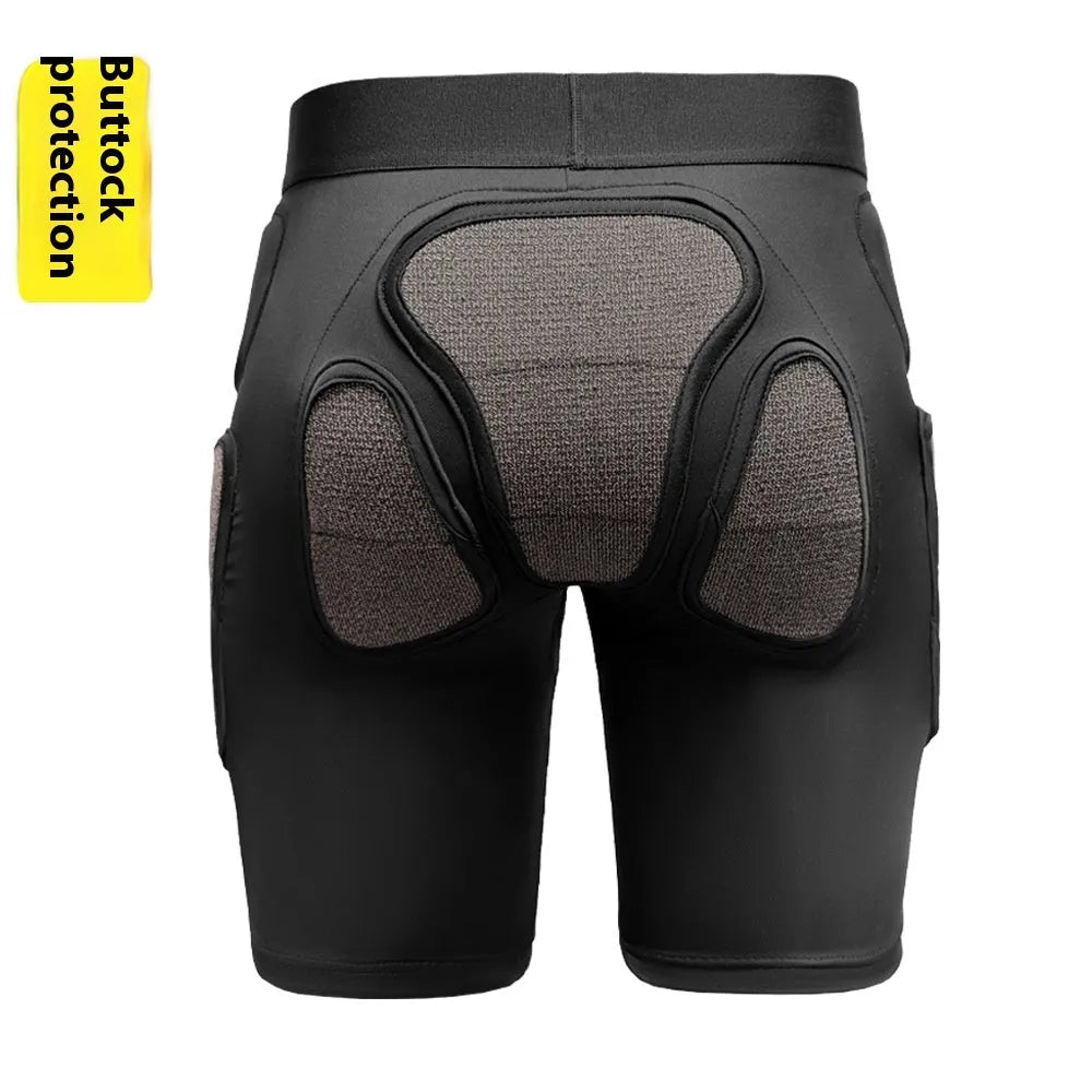 X-ray diffraction ski protective gear hip pad and knee pad set for waist and knee cushioning in sports