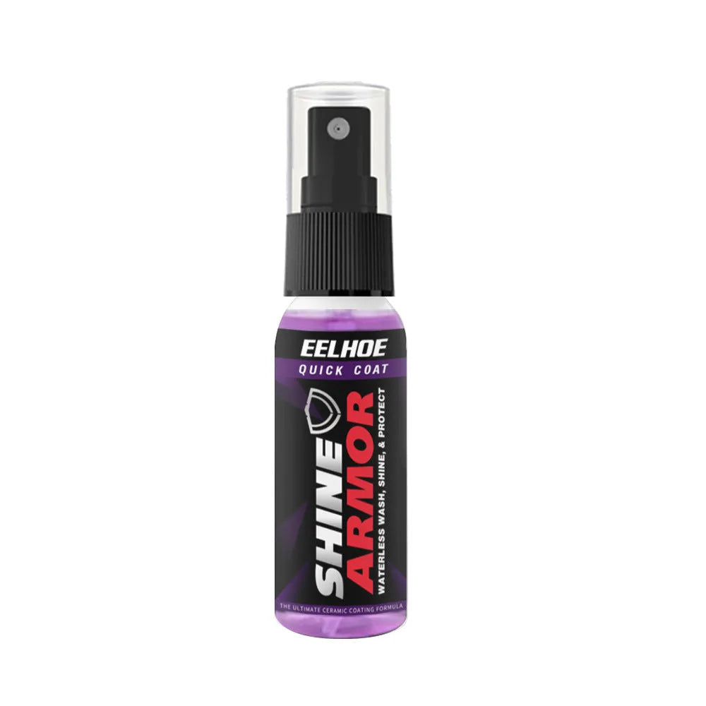 Purple automobile nano coating agent spray bottle with microplated crystal formula for car surface protection