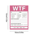 Musical Notes Playful Table Paper Form Card measuring 13x10cm with colour-printed musical note designs in three style options