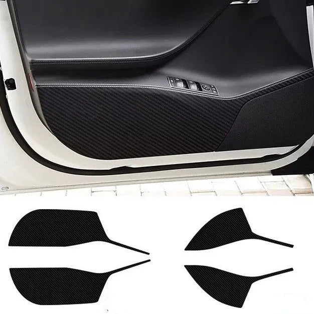Carbon fibre protective film set for Tesla Model S front and rear door interior panels