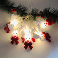 Snowman LED Christmas string lights garland with warm white bulbs in 1.65m or 3m lengths