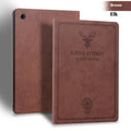 iPad protective case in elk colours with soft TPU leather shell and clamshell design