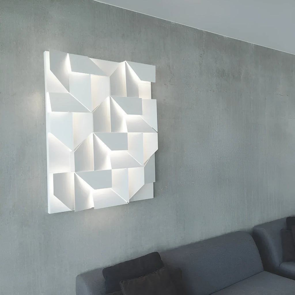 Nordic art wall lamp with iron shade in modern simple design