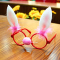 Christmas party glasses frames with Santa, snowman, antlers and rabbit ears designs