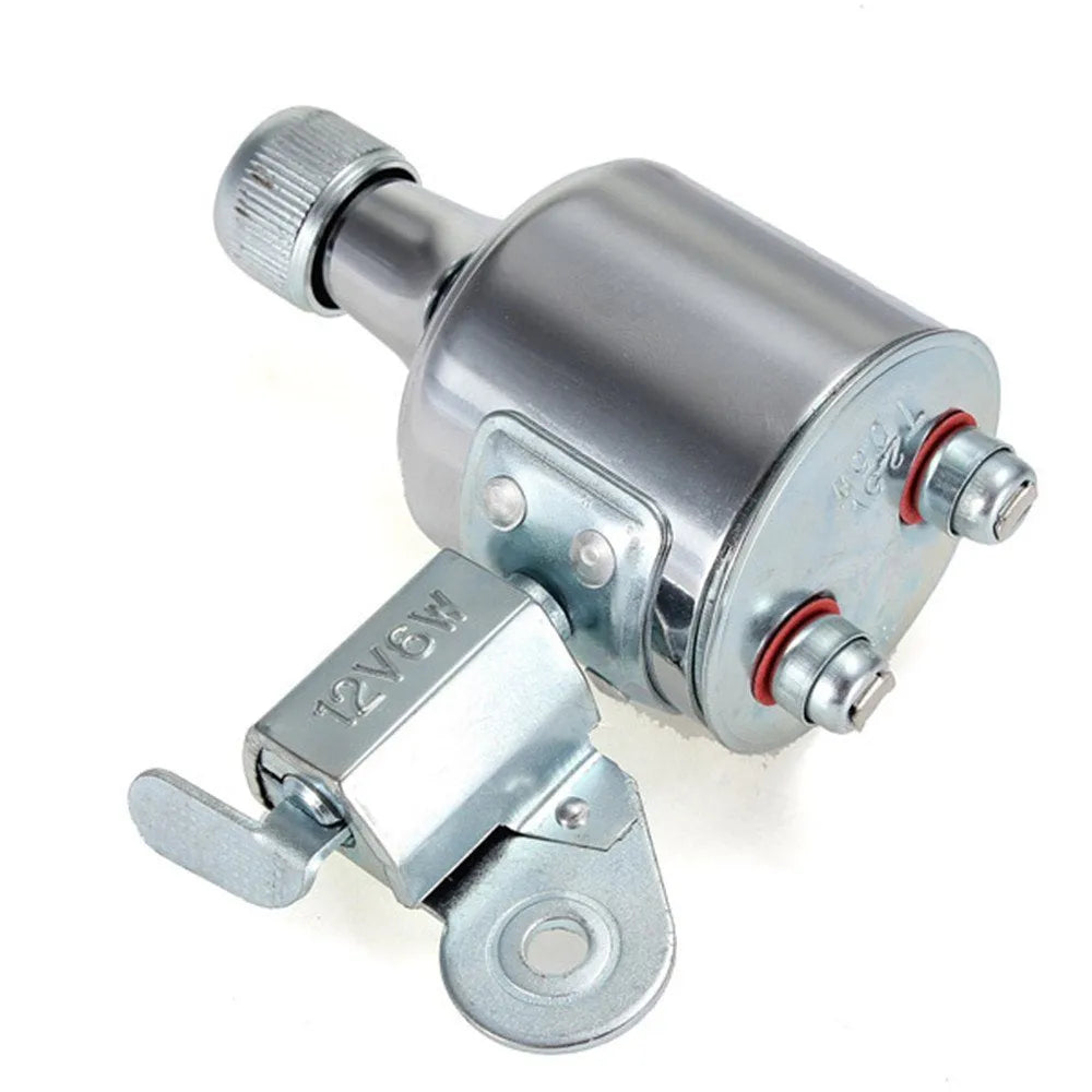 Silver bicycle generator light modification kit with dynamo for friction-powered 12V 6W lighting