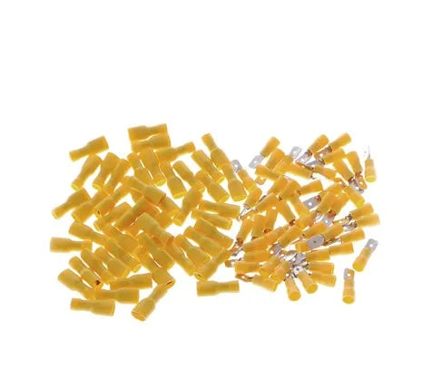 FDFD1-250 fully insulated male and female crimp terminal set, 50 pairs, for 10-12AWG wire
