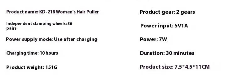 Portable USB electric hair removal device in KEDA-216 colour with brush and charger