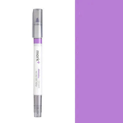 Plastic chisel-tip highlighter pen, 13cm long, shown in a range of ten muted colours.