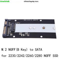 SSD adapter card for mSATA or M.2 NGFF to SATA3.0 with USB3.0 interface, available in three versions.