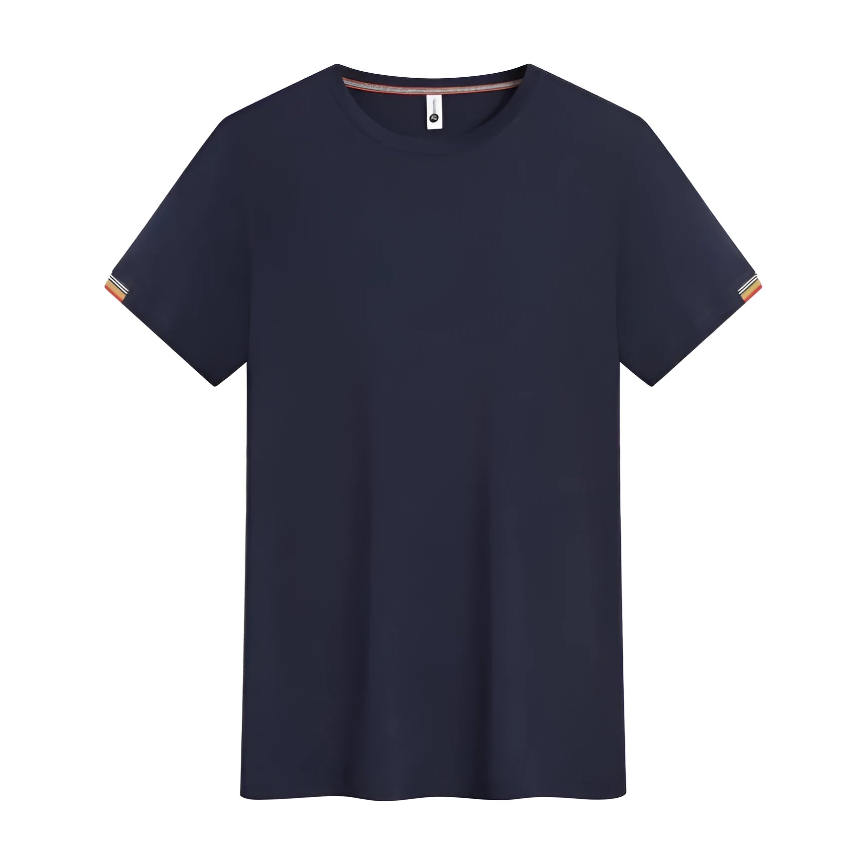Men's round neck ice-feel pullover shirt for business casual wear in multiple colours