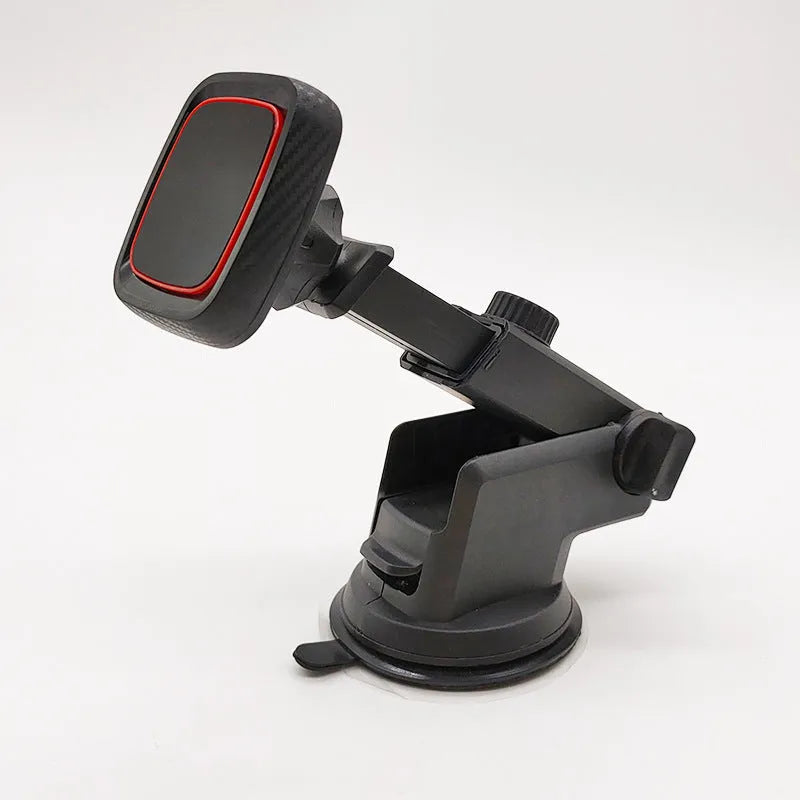 Hose black car air vent phone holder with long brush mount on vehicle vent.