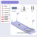 Standard purple multi-functional fitness board with abdominal wheel, dimensions 106cm by 41cm by 7cm, for home weight loss training