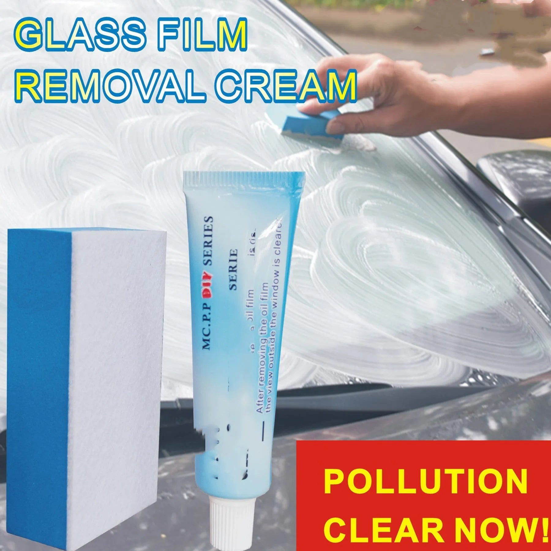 15ml white spray bottle of automotive glass anti-fog treatment with English packaging