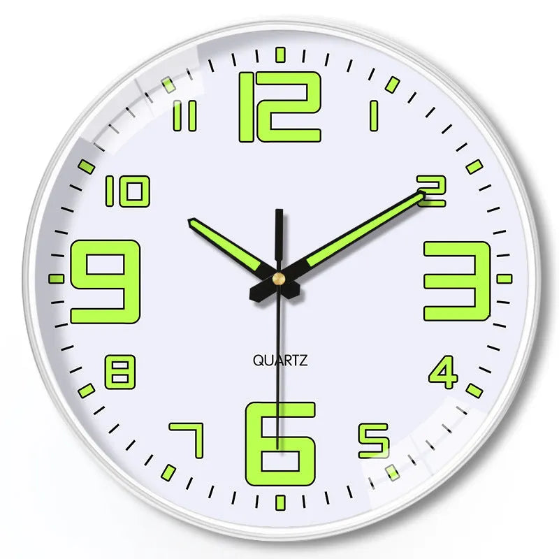 8-inch 20cm luminous wall clock with modern design for home or office use