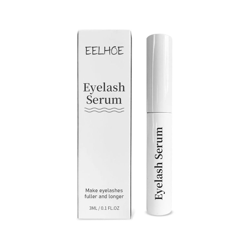 Curly Black Eyelash Essence 3ml bottle with applicator brush for lash line application
