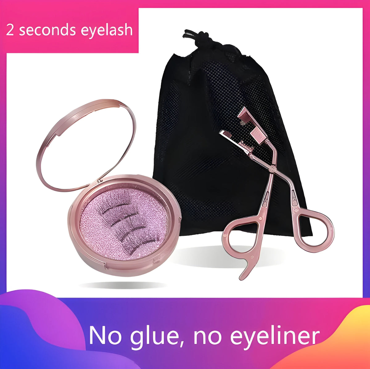 Magnetic eyelash applicator clip tool for 8D quantum magnetic lashes, supplied as a set