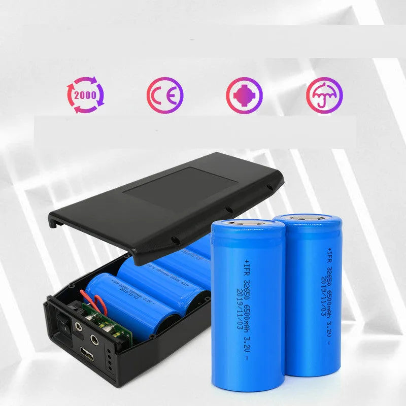LF4100 12V Lithium Iron Phosphate portable battery unit with charger and cables
