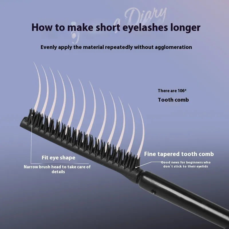 Mascara Long Curling Long-lasting Setting tube in black and brown shades for long-lasting curl
