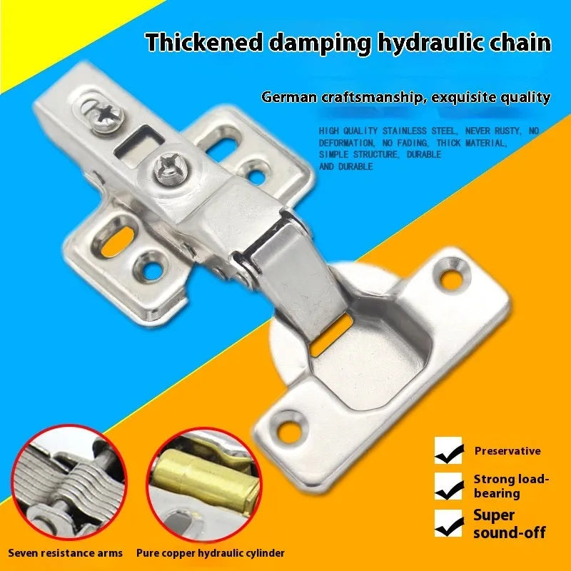 761 cold rolled steel hydraulic hinge with nickel plating for furniture, showing bend options