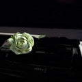 Jasmine car perfume solid air outlet measuring 5x4.5cm with gypsum diffuser and 5ml essential oil bottle