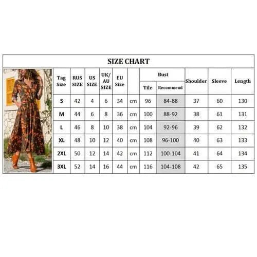 Printed chiffon dress with V-neck collar and A-line skirt in midi length