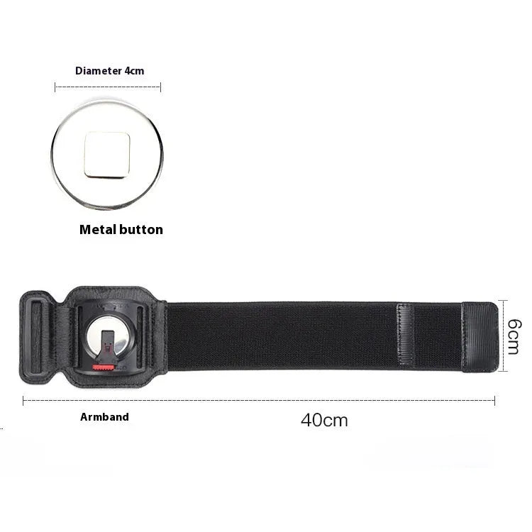 Black mobile phone wrist strap and armband holder for takeaway driving and sports activities
