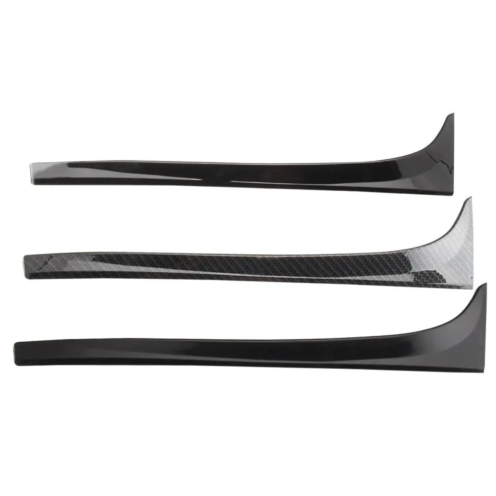 Glossy black ABS plastic rear side spoiler wing for Volkswagen Golf 7 MK7 car.