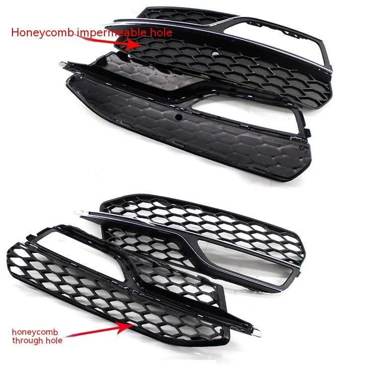 Black ABS front bumper fog lamp grille for Audi A3 Sport S3 2013-2016