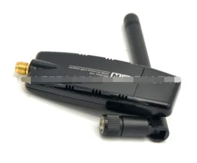 Black 300M USB wireless network card with external antenna and 802.11n Wi-Fi receiver