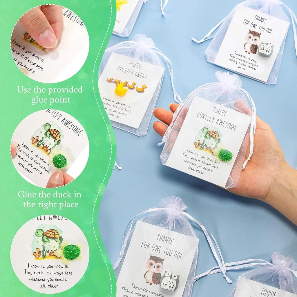 Set of resin memo cards with pun designs, available in quantities from 5 to 100 pieces