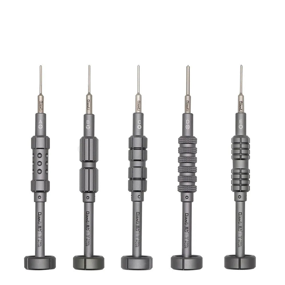 Grenade-shaped aluminium handle screwdriver with multiple head types for iPhone repair