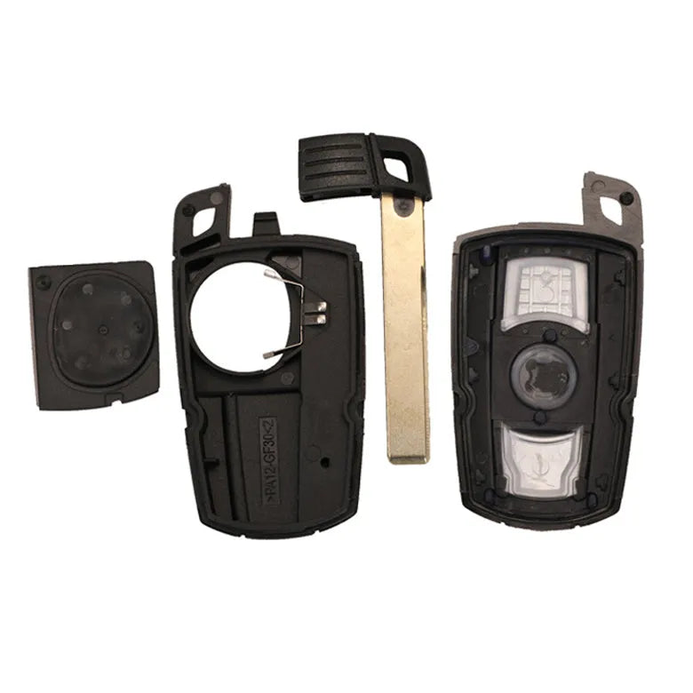 BMW CAS3 semi-intelligent remote car key with three-button layout and metal copper construction