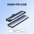 Dock expansion USB adapter converter showing HDMI, USB 3.0, and PD charging ports with 0.09m cable