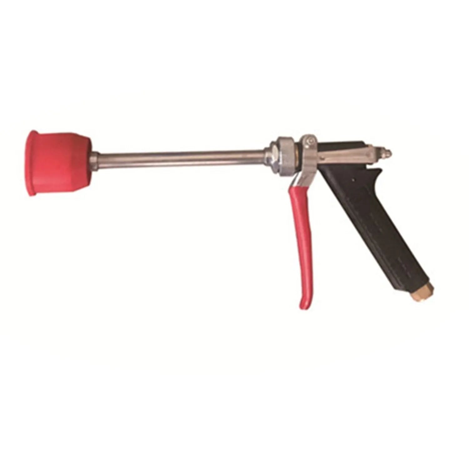 Adjustable high-pressure spray gun for agricultural pesticide spraying with submachine gun style and plastic body